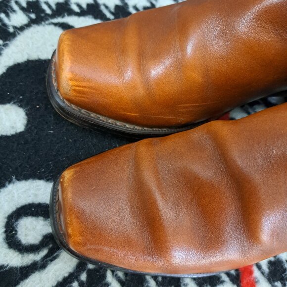 Men Vintage Brown Leather Landis Western Campus Boots main image 10